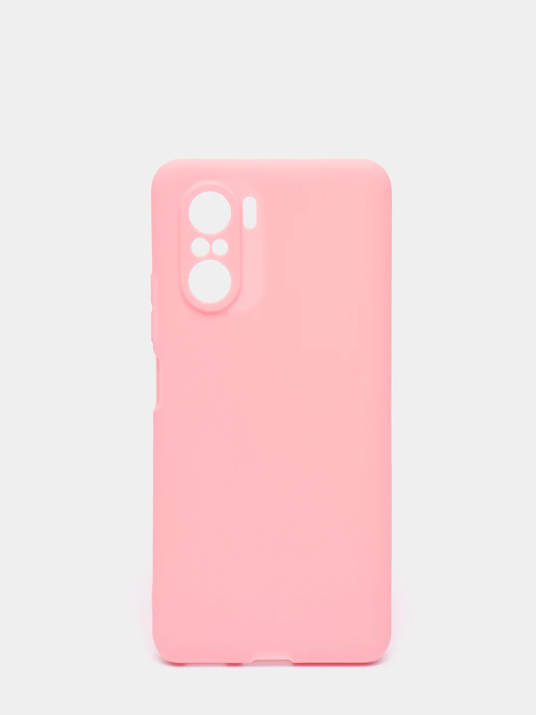 Розовый чехол для Xiaomi Poco F3 / Xiaomi Redmi K40 Pro силиконовый матовый