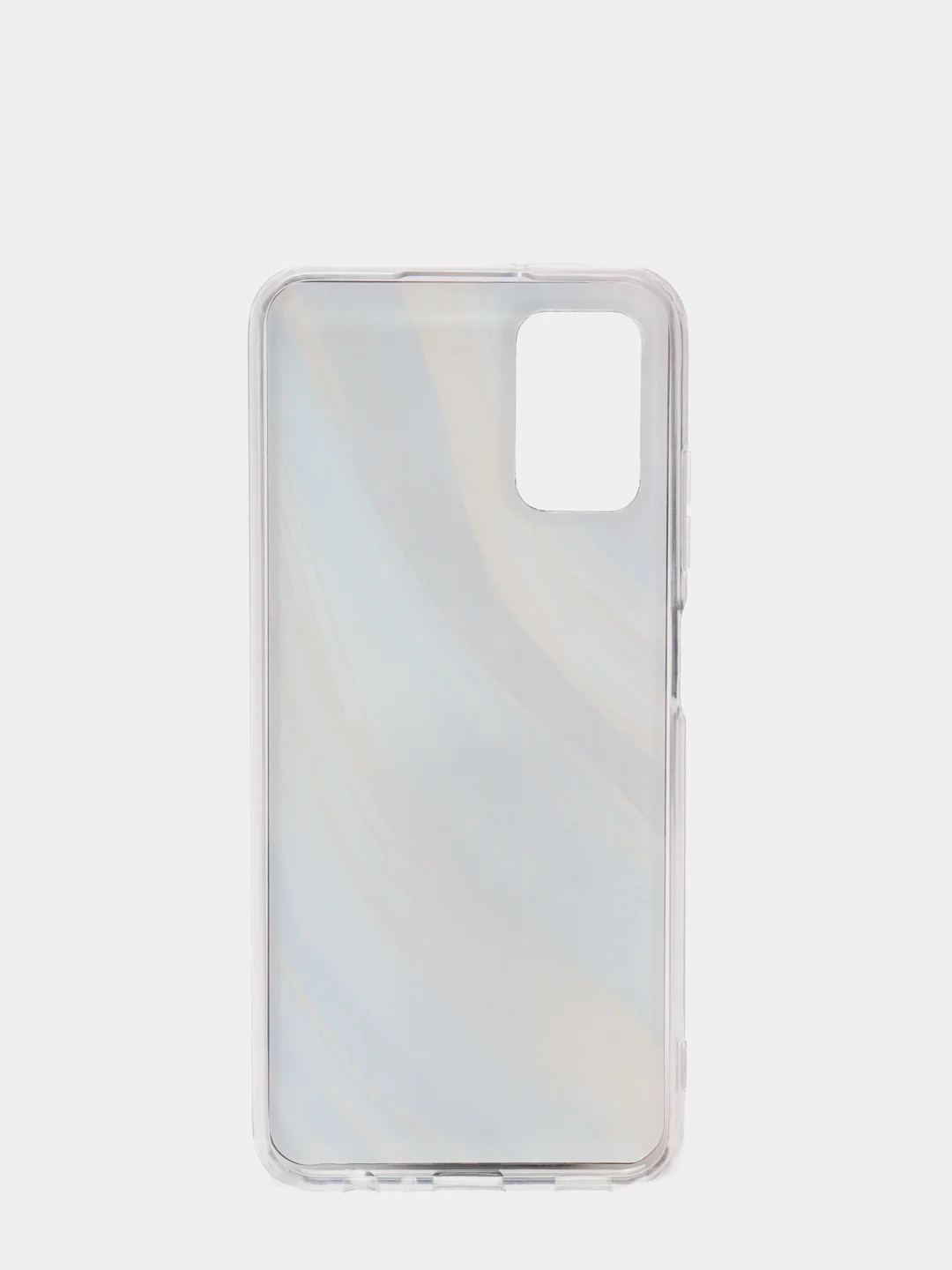 Лазурный чехол Samsung Galaxy A03s, Самсунг Галакси А03с силиконовый с мраморным рисунком