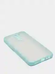 Бирюзовый чехол Xiaomi Redmi 9 (Сяоми Редми 9) пластиковый матовый с цветными кнопками