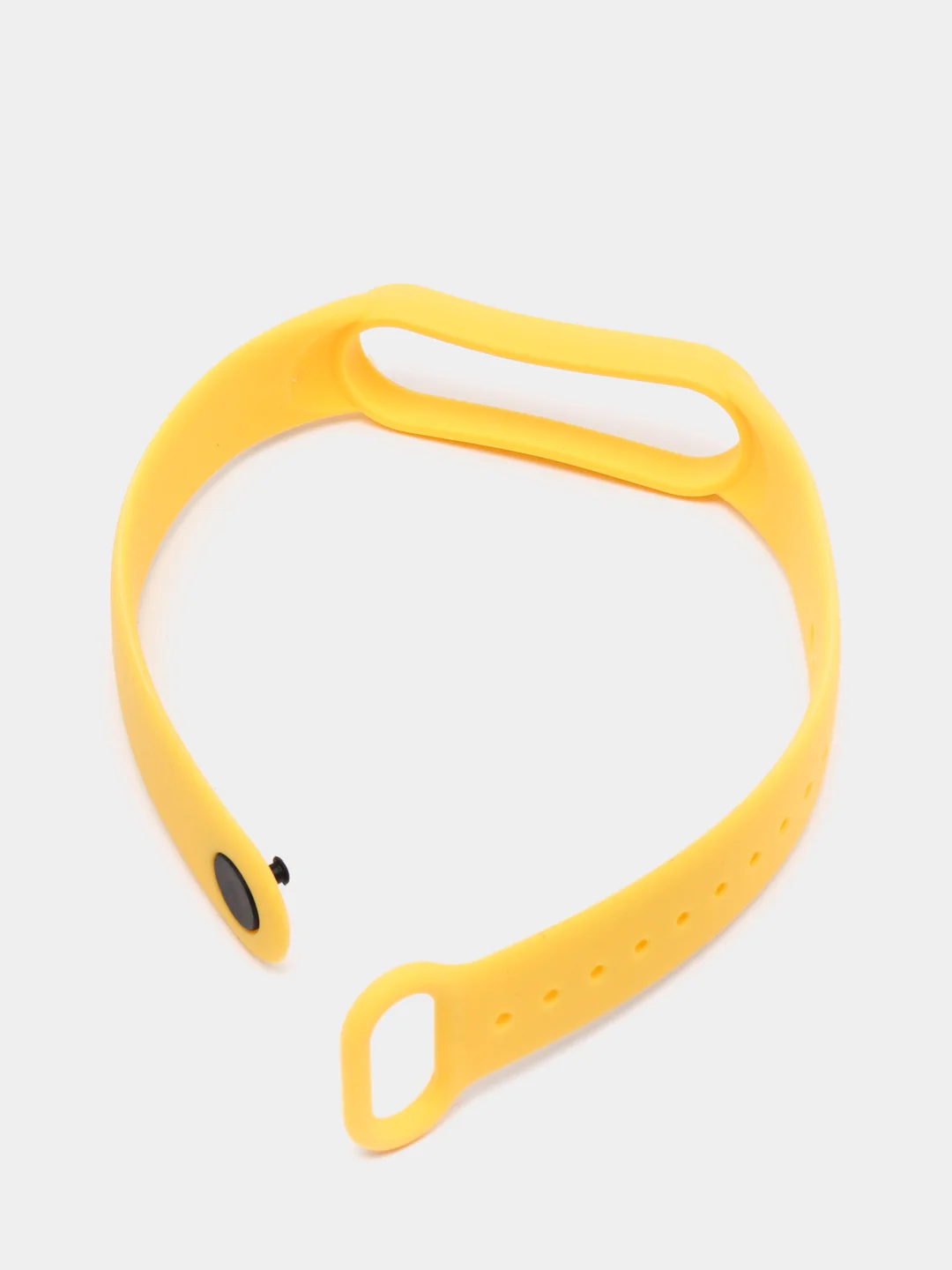 Желтый силиконовый ремешок для Xiaomi Mi Band 5 / Mi Band 6, Сяоми Ми Банд 5 / Ми Банд 6