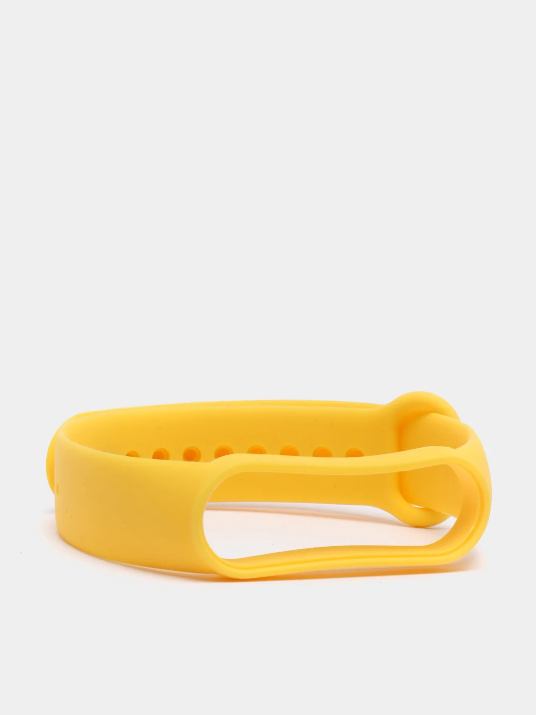 Желтый силиконовый ремешок для Xiaomi Mi Band 5 / Mi Band 6, Сяоми Ми Банд 5 / Ми Банд 6