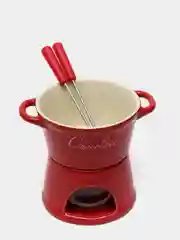 Набор для фондю "Лакомка", 15 см, 2 шпажки, цвет красный