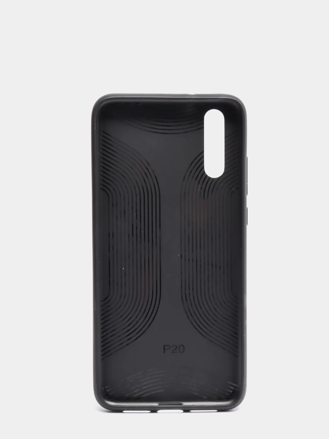 Серый чехол Huawei P20, Хуавей П20, силиконовый, под ткань