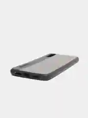 Серый чехол Huawei P20, Хуавей П20, силиконовый, под ткань