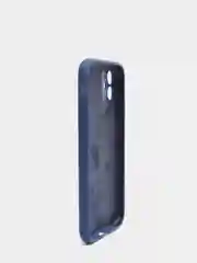 Синий чехол Silicone Case iPhone 11 с защитой камеры с бархатной подкладкой