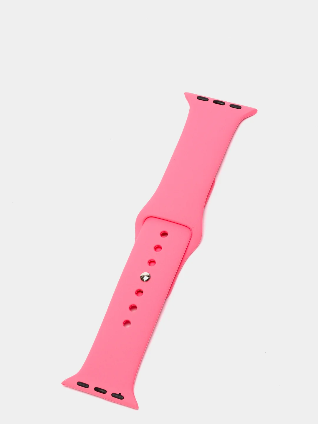 Розовый силиконовый ремешок для Apple Watch 4, 5, 6, 7, 8, SE на 38/42/40/44/41/45