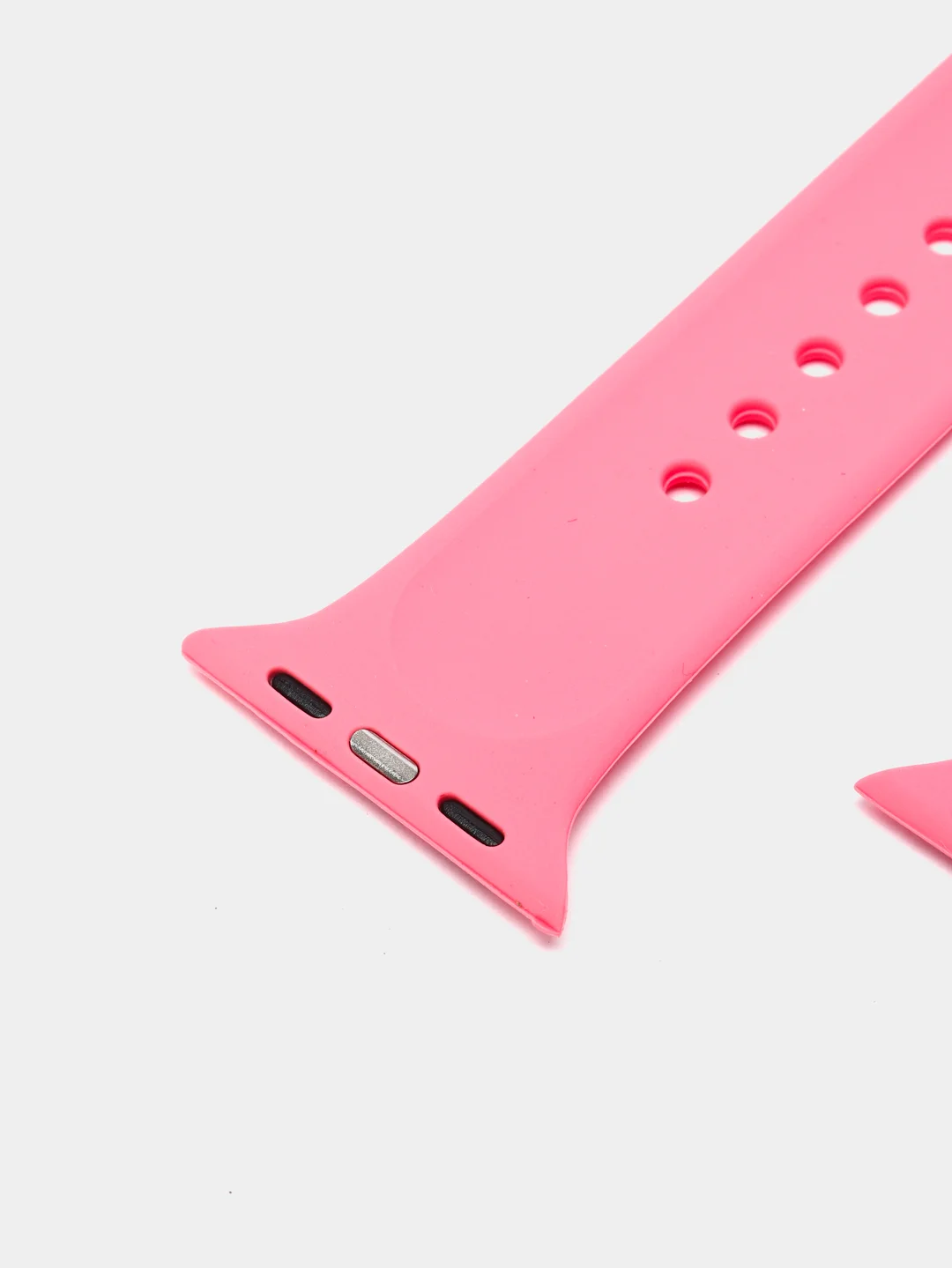 Розовый силиконовый ремешок для Apple Watch 4, 5, 6, 7, 8, SE на 38/42/40/44/41/45