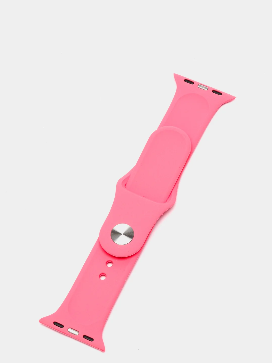 Розовый силиконовый ремешок для Apple Watch 4, 5, 6, 7, 8, SE на 38/42/40/44/41/45