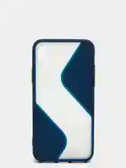 Темно-синий iphone X / XS чехол пластиковый, матовый, с кнопками