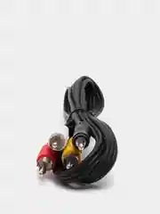 Кабель шнур 3.5 мм - 3RCA тюльпаны для цифровых приставок и телевизора, 3 RCA -аукс 1 метр