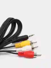 Кабель шнур 3.5 мм - 3RCA тюльпаны для цифровых приставок и телевизора, 3 RCA -аукс 1 метр