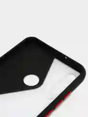 Черный чехол для Huawei Y6P, Хуавей У6П пластиковый матовый с цветными кнопками