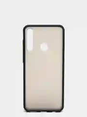 Темно-синий чехол для Huawei Y6P, Хуавей У6П пластиковый матовый с цветными кнопками