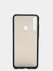 Темно-синий чехол для Huawei Y6P, Хуавей У6П пластиковый матовый с цветными кнопками
