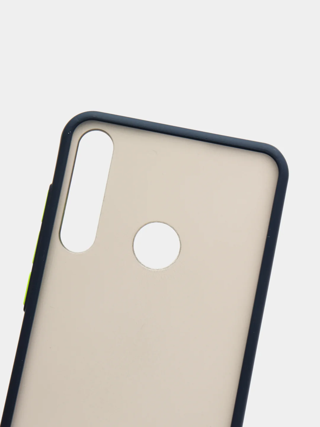 Темно-синий чехол для Huawei Y6P, Хуавей У6П пластиковый матовый с цветными кнопками