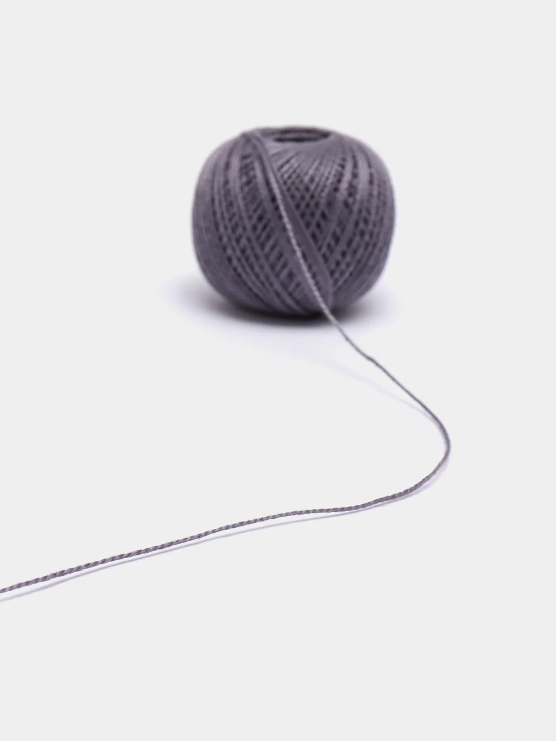 Серый нитки-пряжа "Ирис", хлопок, 25 г, 150 м,(В уп. 2 шт.)