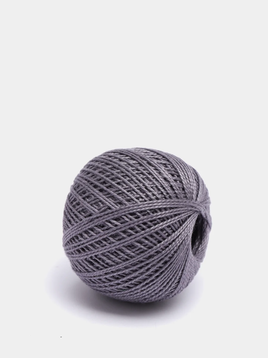 Серый нитки-пряжа "Ирис", хлопок, 25 г, 150 м,(В уп. 2 шт.)