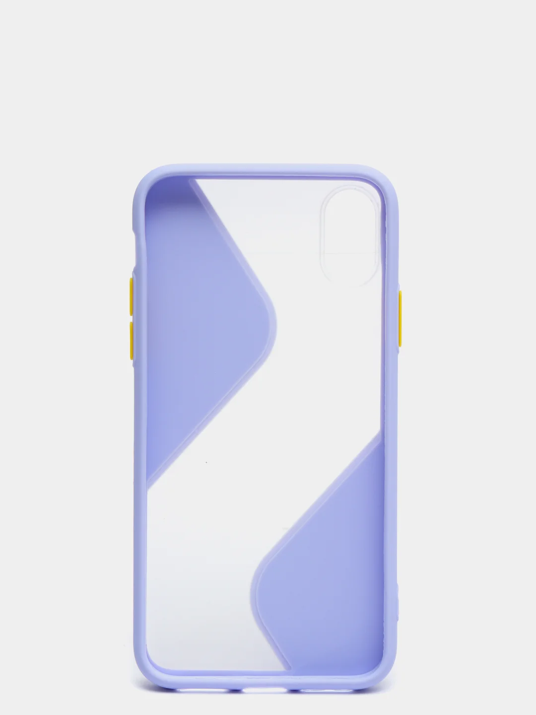 Лавандовый iphone X / XS чехол пластиковый, матовый, с кнопками