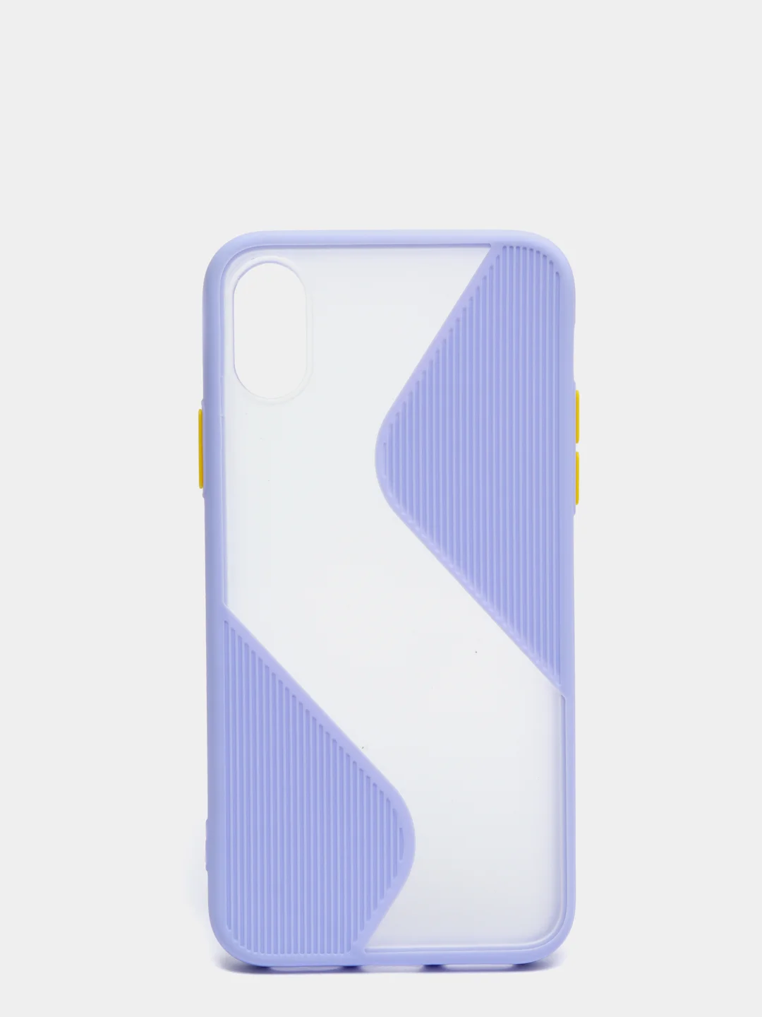Лавандовый iphone X / XS чехол пластиковый, матовый, с кнопками
