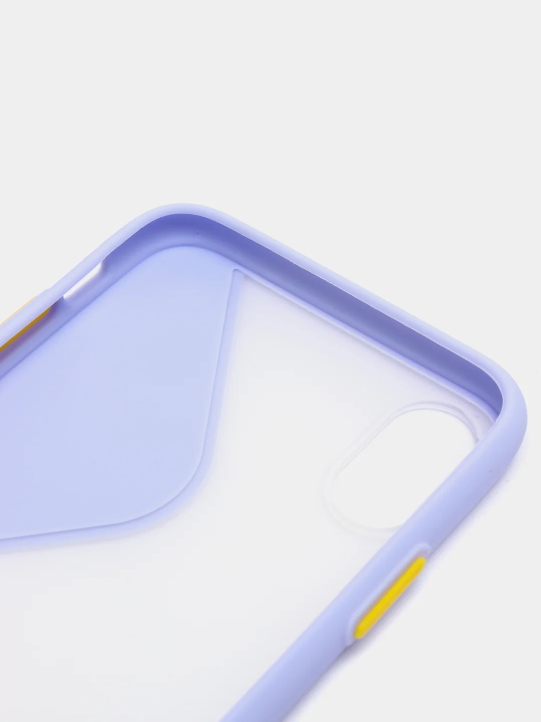 Лавандовый iphone X / XS чехол пластиковый, матовый, с кнопками