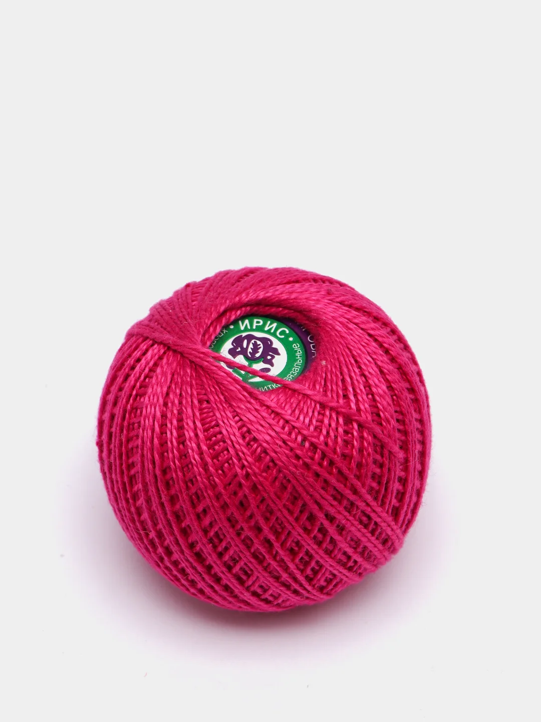 Фуксия нитки-пряжа "Ирис", хлопок, 25 г, 150 м,(В уп. 2 шт.)