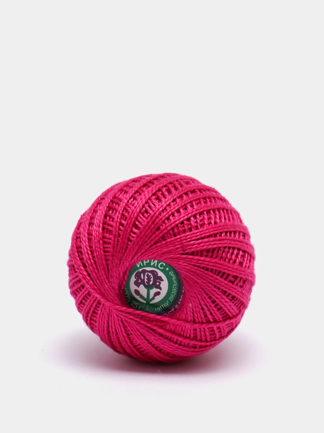 Фуксия нитки-пряжа "Ирис", хлопок, 25 г, 150 м,(В уп. 2 шт.)