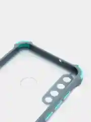 Синий меланж чехол для Huawei Y6P, Хуавей У6П пластиковый матовый с цветными кнопками