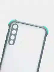 Синий меланж чехол для Huawei Y6P, Хуавей У6П пластиковый матовый с цветными кнопками