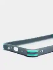Синий меланж чехол для Huawei Y6P, Хуавей У6П пластиковый матовый с цветными кнопками