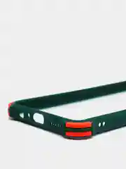 Зелёный хаки чехол для Huawei Y6P, Хуавей У6П пластиковый матовый с цветными кнопками