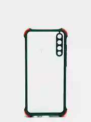 Зелёный хаки чехол для Huawei Y6P, Хуавей У6П пластиковый матовый с цветными кнопками