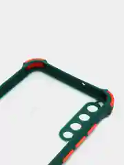 Зелёный хаки чехол для Huawei Y6P, Хуавей У6П пластиковый матовый с цветными кнопками