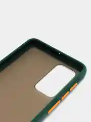 Тёмно-зелёный чехол Huawei P40, Хуавей П40 пластиковый матовый полупрозрачный с рисунком