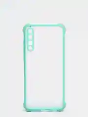 Мятный чехол для Huawei Y6P, Хуавей У6П пластиковый матовый с цветными кнопками
