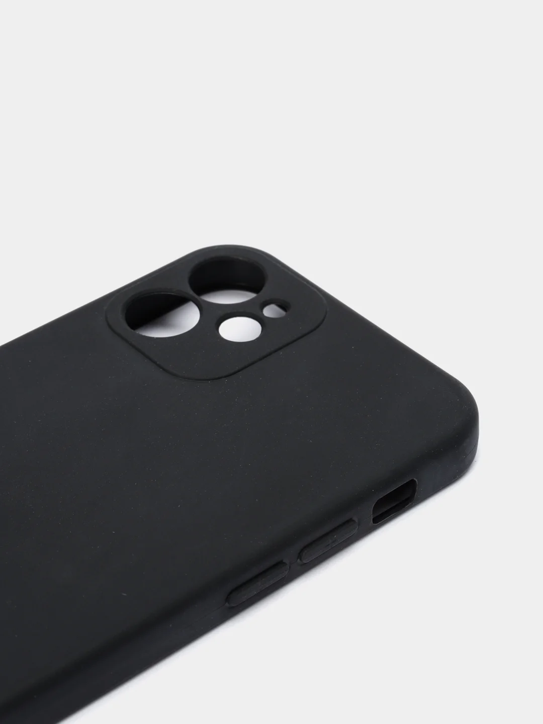 Черный чехол силиконовый для iPhone 7, 8 SE 2020, 11, 12, 13, Pro, Max, mini, защита камеры