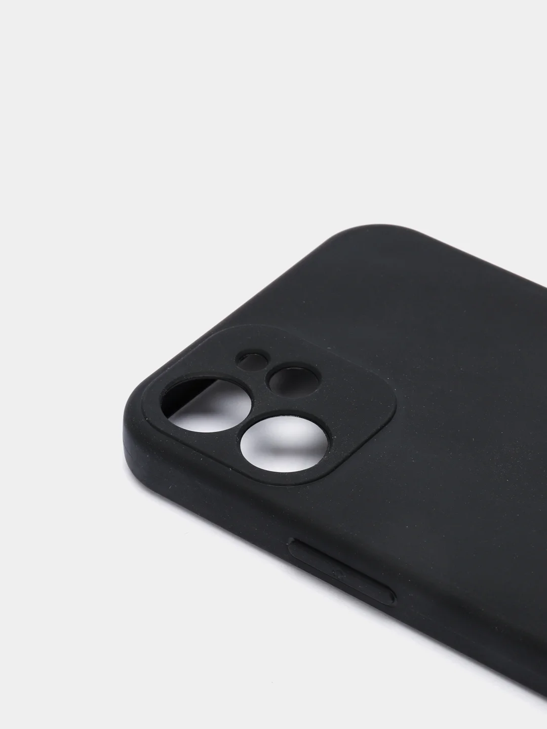 Черный чехол силиконовый для iPhone 7, 8 SE 2020, 11, 12, 13, Pro, Max, mini, защита камеры
