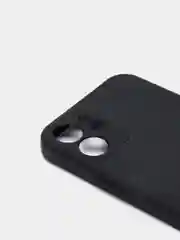 Черный чехол силиконовый для iPhone 7, 8 SE 2020, 11, 12, 13, Pro, Max, mini, защита камеры
