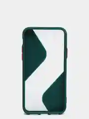 Тёмно-зелёный iphone X / XS чехол пластиковый, матовый, с кнопками