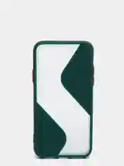 Тёмно-зелёный iphone X / XS чехол пластиковый, матовый, с кнопками