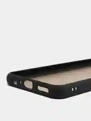 Угольный чехол для Huawei Y6P, Хуавей У6П пластиковый матовый с цветными кнопками