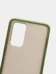 Лесной зеленый чехол Huawei P40, Хуавей П40 пластиковый матовый полупрозрачный с рисунком