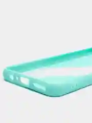 Бирюзовый чехол для Huawei Y6P, Хуавей У6П пластиковый матовый с цветными кнопками