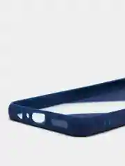Синий чехол для Huawei Y6P, Хуавей У6П пластиковый матовый с цветными кнопками