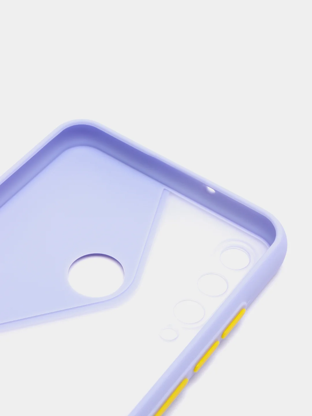 Лавандовый чехол для Huawei Y6P, Хуавей У6П пластиковый матовый с цветными кнопками