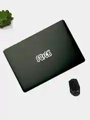 Белый fuck ACDC наклейка без фона на любую поверхность