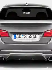 Белый fuck ACDC наклейка без фона на любую поверхность