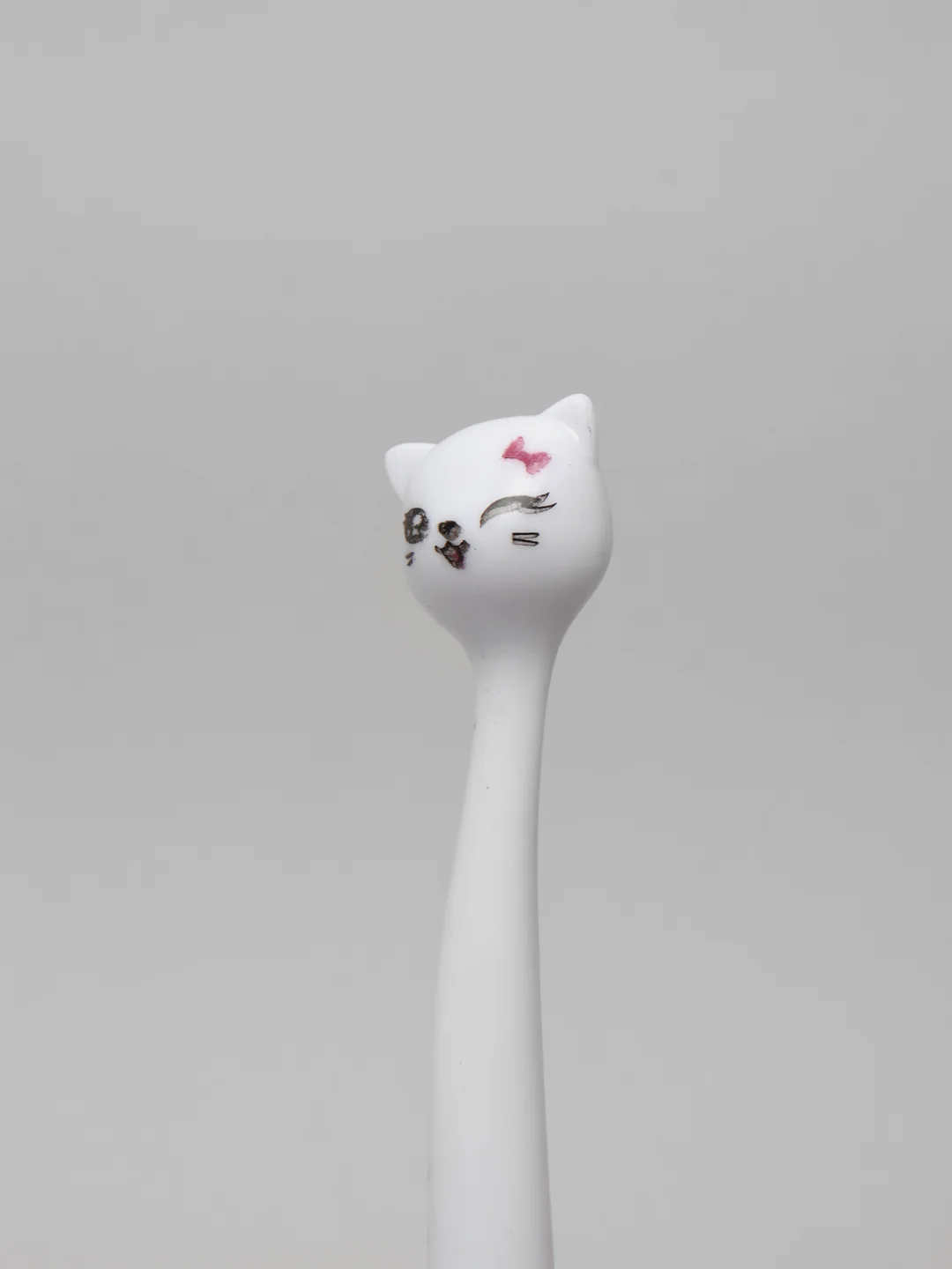 Белый ручка "Кошечка"