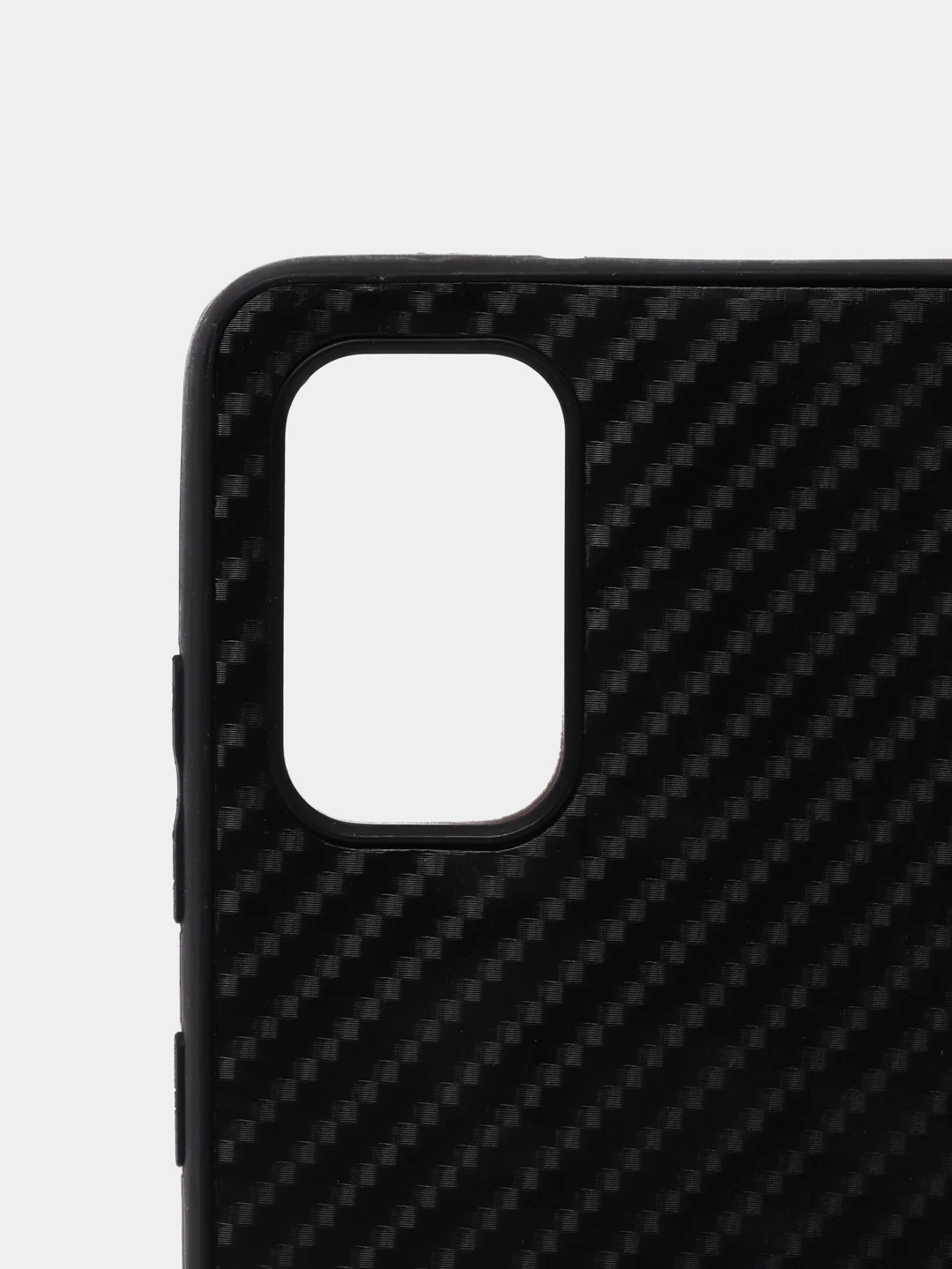 Чехол силиконовый для Samsung A02, A02s, A32, A42, A52, A72 с текстурой под карбон