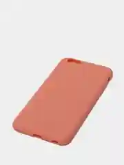 Коралловый чехол для iPhone 6s Plus силиконовый, матовый, однотонный