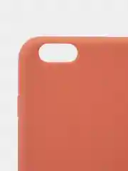 Коралловый чехол для iPhone 6s Plus силиконовый, матовый, однотонный